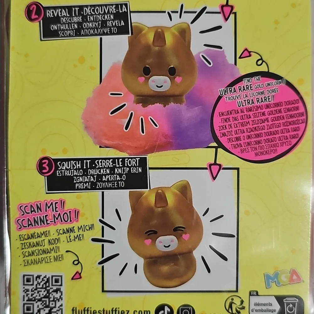 Fluffie Stuffiez Shake & Unicorn Mini Collectible, Surprise Reveal New